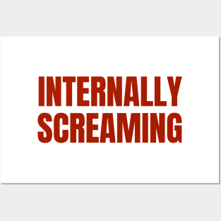 Internally Screaming | Mental Health BPD Awareness Posters and Art